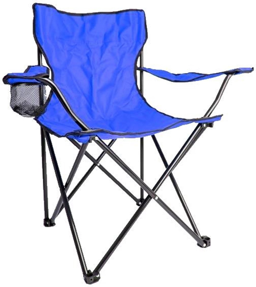 Vevor Chaise de Camping Pliante Inclinable Pliable, Bleu en Tissu