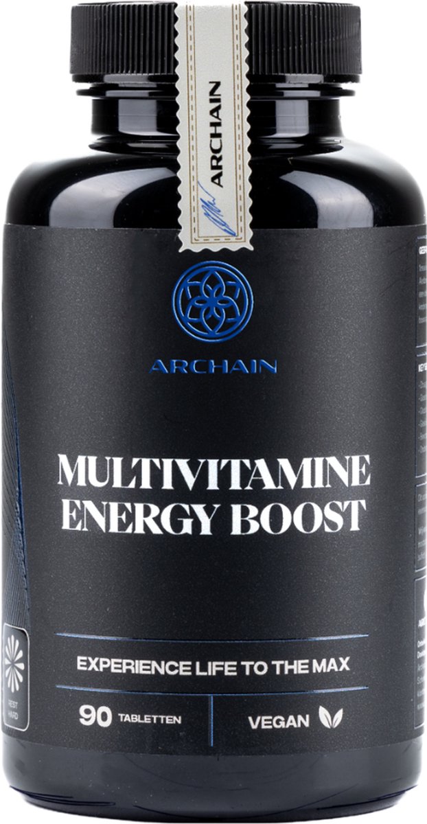 Archain Multivitamine Energy Boost - Vegan - Met Maca Extract - 90 Tabletten