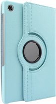 Geschikt voor Lenovo M10 Plus 10.3 TB - X608 hoes Draaibare Book Multi stand Case Cover Licht Blauw