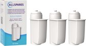 AllSpares Waterfilter (3x) geschikt voor Brita Intenza TCZ7003 / TZ70003