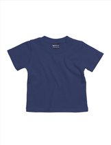 BabyBugz - Baby T-Shirt - Donkerblauw - 100% Biologisch Katoen - 92