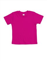 BabyBugz - Baby T-Shirt - Donkerroze - 100% Biologisch Katoen - 86