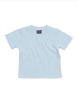BabyBugz - Baby T-Shirt - Poederblauw - 100% Biologisch Katoen - 74-80