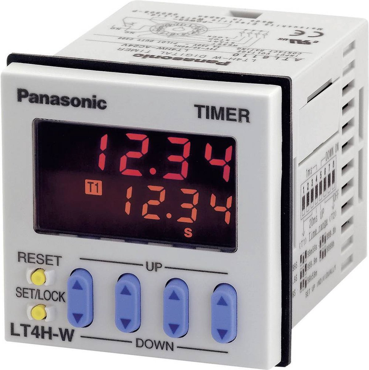 Panasonic LT4HW240ACSJ Tijdrelais Multifunctioneel 240 V/AC 1 stuk(s) Tijdsduur: 0.01 s - 9999 h 1x wisselcontact