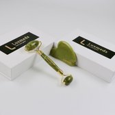 Luxmeds Gua Sha and Roller Set Jade Gezichtsmassage