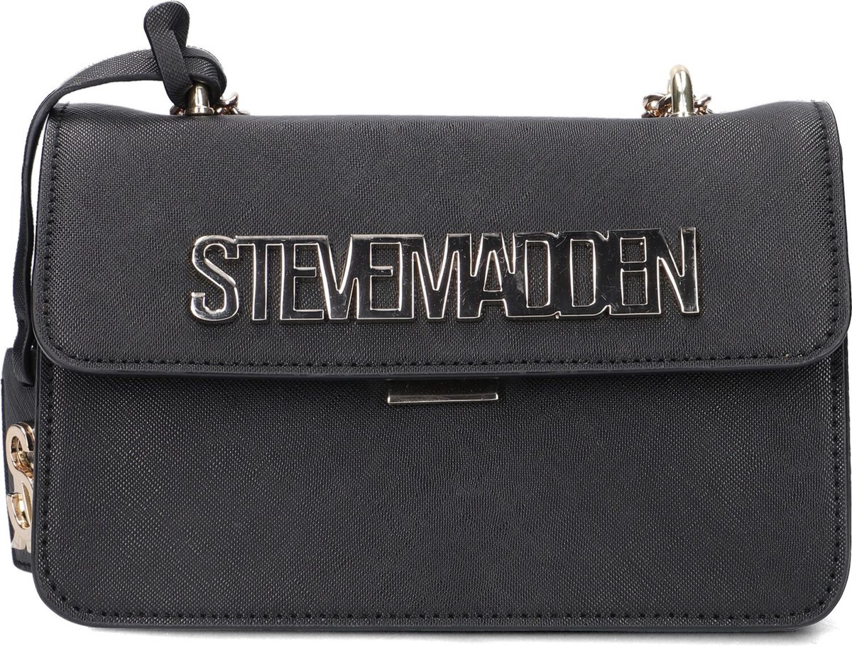 Steve Madden Bstakes dames schoudertas. - Zwart - Maat Geen