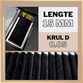 Wimpers Zebra Luxe - D Krul – Dikte 0.05 – Lengte 15 mm – 16 rijen in een tray - nepwimpers - Volume - wimperextensions - Russian volume - D crul