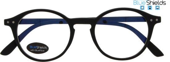 Foto: Blueshields by noci eyewear yfb214 1 50 ilja beeldschermbril leesbril blauw licht filter lens zwart