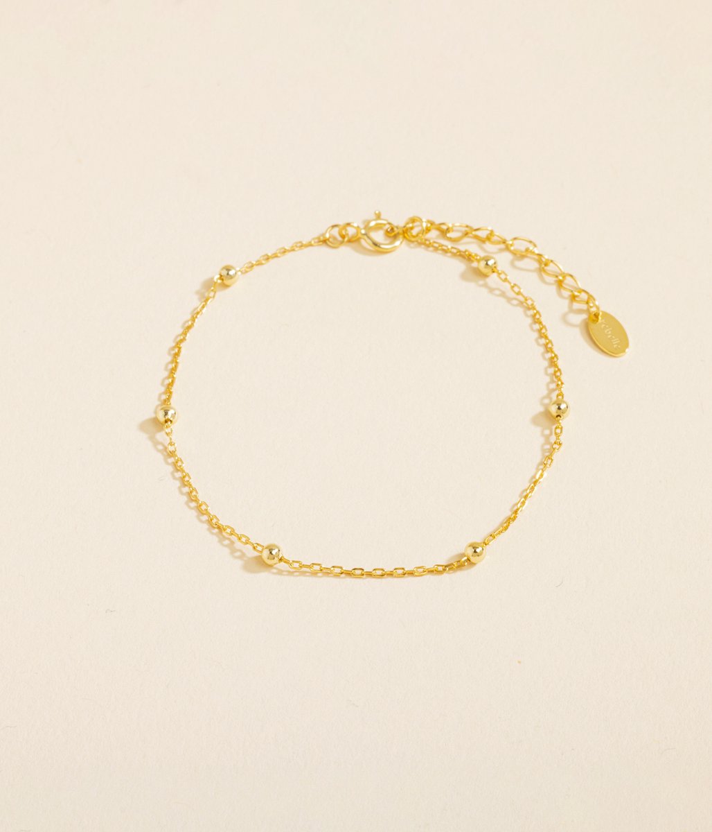 Rebelle Amsterdam - Armband Goud - Gouden Armband - Sieraden Vrouw - Verguld - Armband Dames - Armband Met Bedels - 925 Sterling Zilver