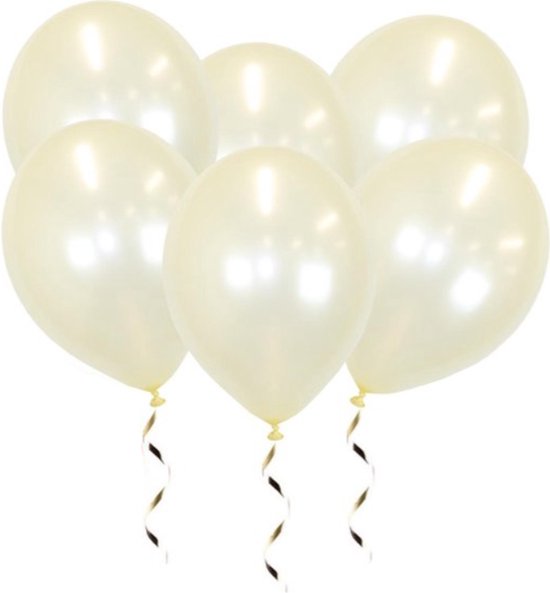 Witte Ballonnen Feestversiering Metallic Ivory Verjaardag 50st Bruiloft Ballon
