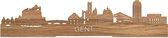 Standing Skyline Gent Eikenhout - 40 cm - Woon decoratie om neer te zetten en om op te hangen - Meer steden beschikbaar - Cadeau voor hem - Cadeau voor haar - Jubileum - Verjaardag - Housewarming - Aandenken aan stad - WoodWideCities