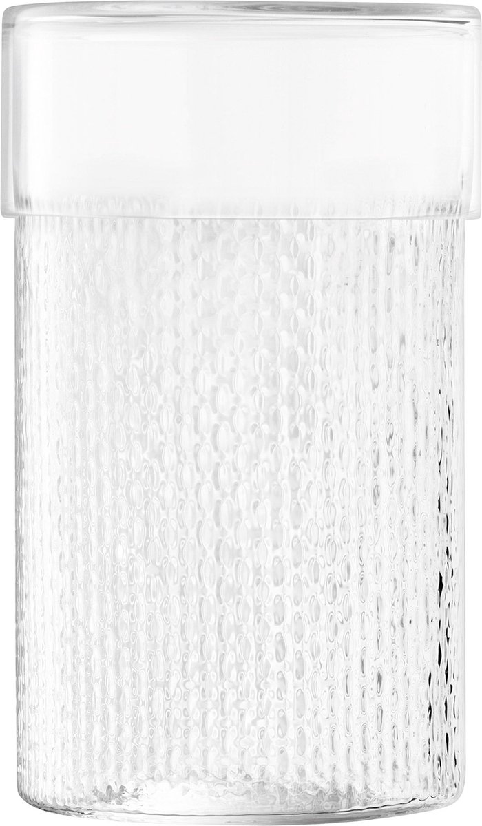 L.S.A. - Wicker Voorraadpot 24,5 cm - Glas - Transparant