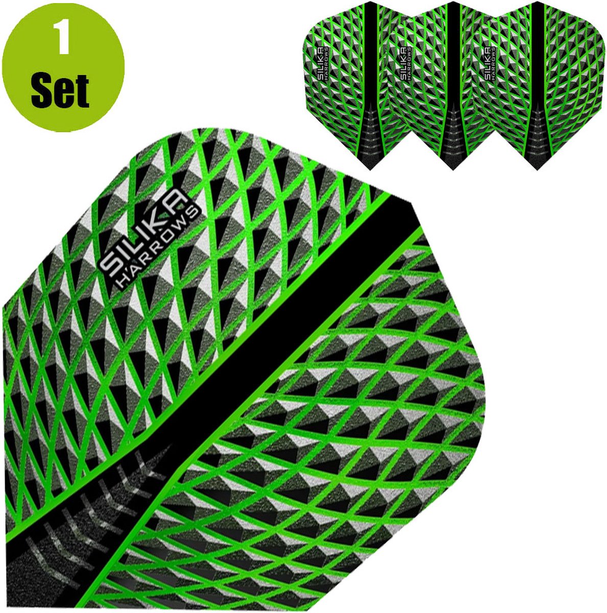 Harrows Silika Dartflights - Groen