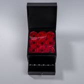 Swarovski Flowerbox carré avec bracelet Hartjes en zircone - Coffret cadeau femme - Saint Valentin - Cadeau fête des mères - Cadeau - Coffret cadeau - Cadeau - Cadeau anniversaire - Saint Valentin - Valentine - Fête des mères - Cadeau