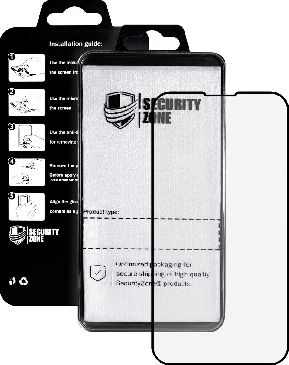 Screenprotector iPhone 14 Pro Max 2 stuks - Volledig Scherm - Krasvrij - Makkelijk te Installeren - Perfect Op Maat Gemaakt voor Uw Telefoon Security Zone®