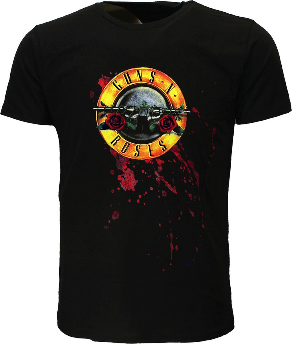 Guns N’ Roses Classic Logo Met Bloed T-Shirt - Officiële Merchandise - M