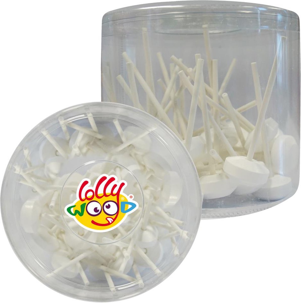 Snoep - Lollywood - Dextrose - Lolly's wit - 500 gram