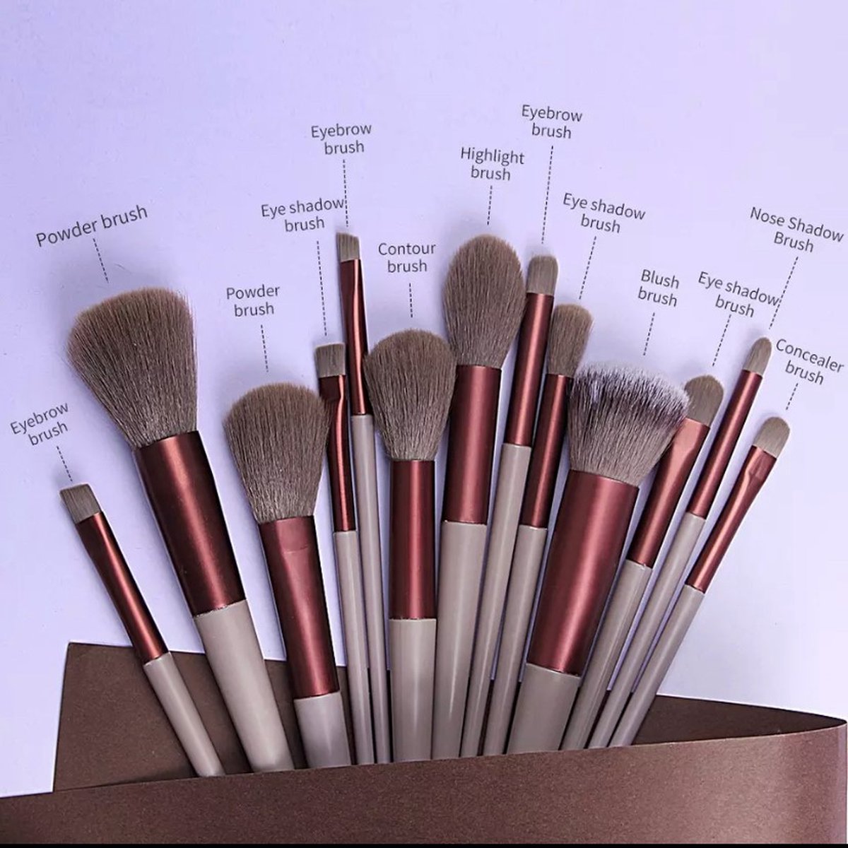 Luxe kwasten set 13 stuks - make-up kwasten - make-up - kwasten