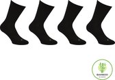 Chaussettes de sport en Bamboe Sorprese - 4 paires - Taille 46-47 - Zwart - Chaussettes sans couture - Chaussettes pour homme