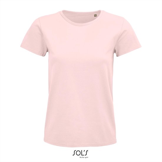 SOL'S - Pioneer T-Shirt dames - Lichtroze - 100% Biologisch Katoen - XXL