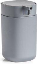 Pompe/distributeur de savon Zeller - plastique - gris - 12 cm - moderne
