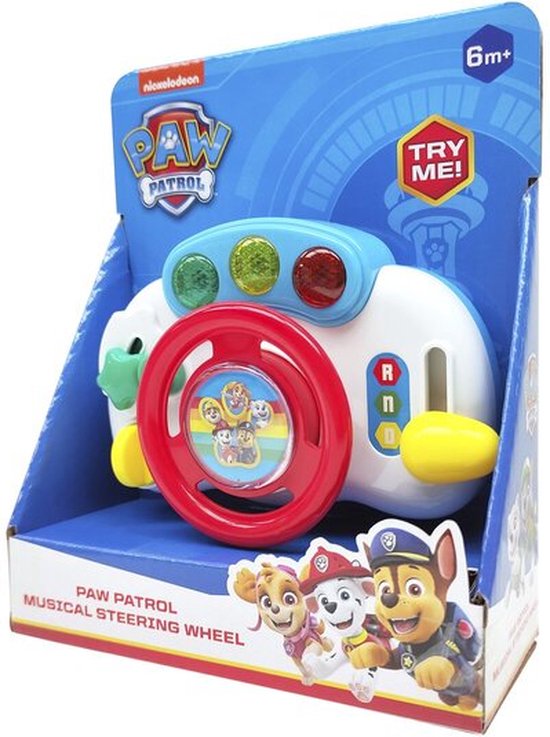 Paw Patrol - Mijn Eerste Stuurtje - Speelgoed voor Baby's - Baby - Toy - Verschillende Geluiden - Op Batterij