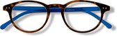 Noci Eyewear RCE003 Boston Leesbril +5.00 - Demi montuur, blauwe poten