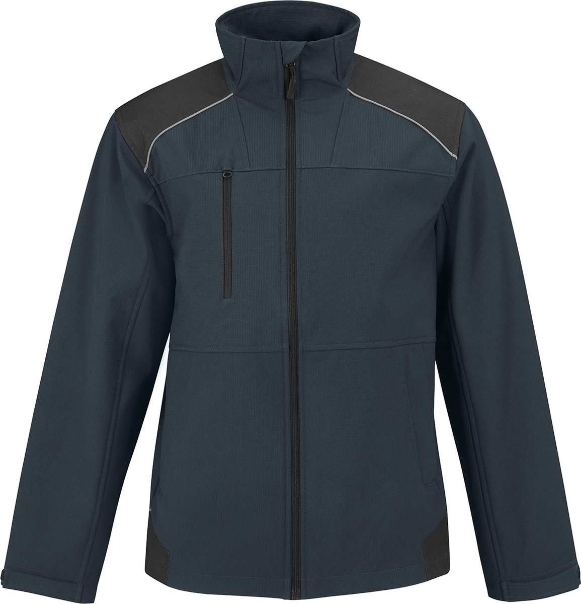 Utility Werkjas 'Shield Softshell PRO' merk B&C Collectie maat XL Donkerblauw/Navy