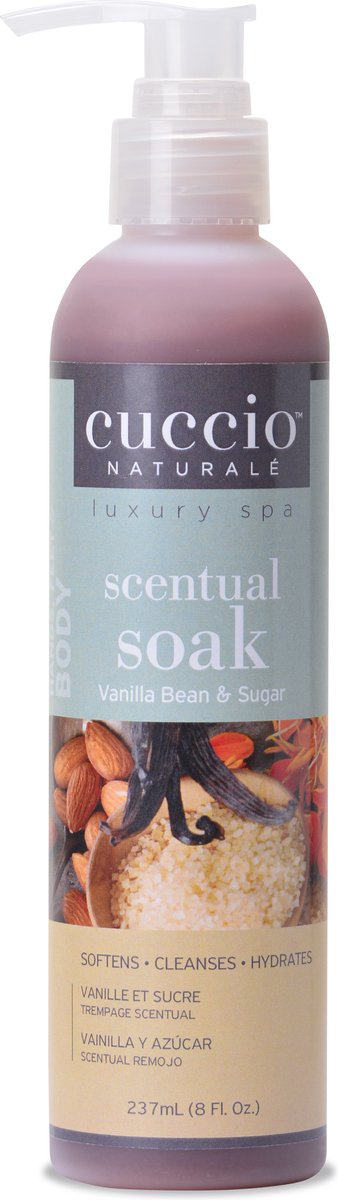 Scentual Soak 3 in 1 Vanilla Bean & Sugar 237ml -Hydraterend- Voedend-Stralende huid-Gladmakend-Verzachtend