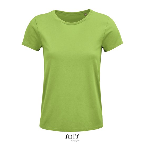 SOL'S - Crusader T-shirt dames - Lichtgroen - 100% Biologisch katoen - XXL