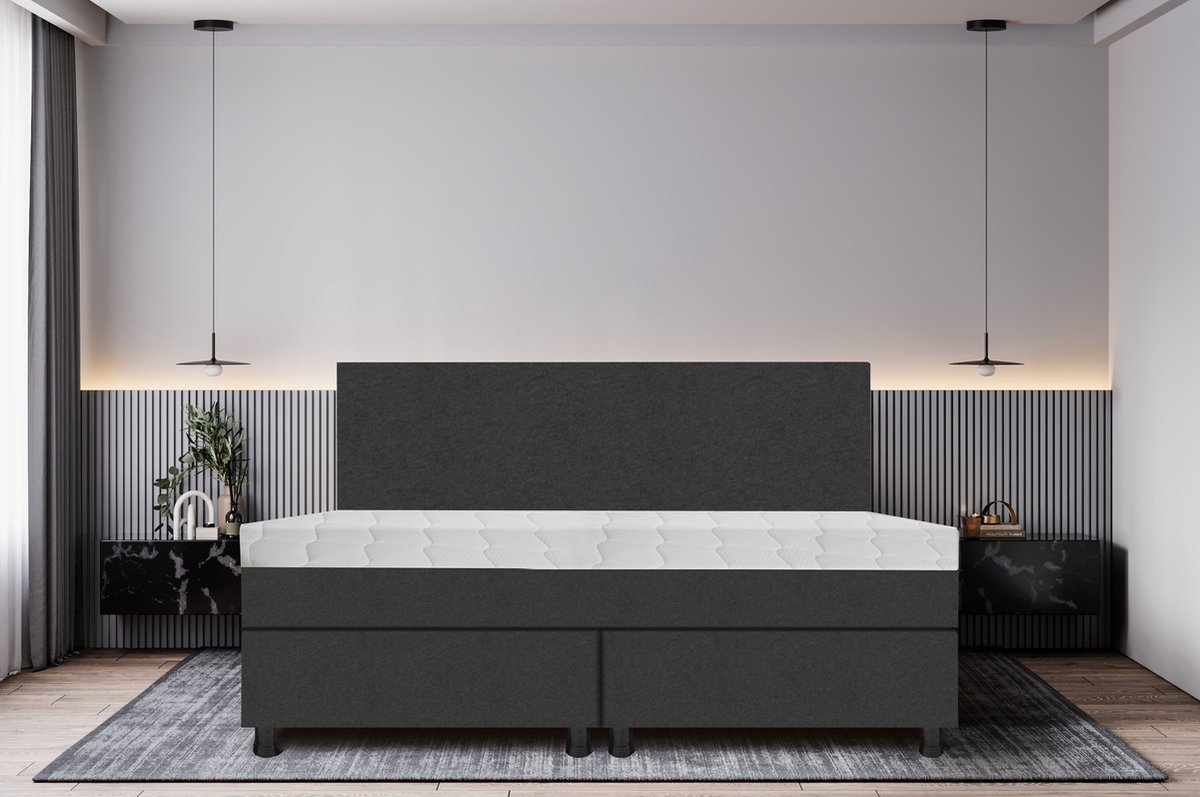 Studio Boxspring Pieter 180x200 topper - Antraciet thumbnail 4