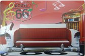 Wandbord Route 66 USA Rock N Roll Jukebox Jaren 50/60