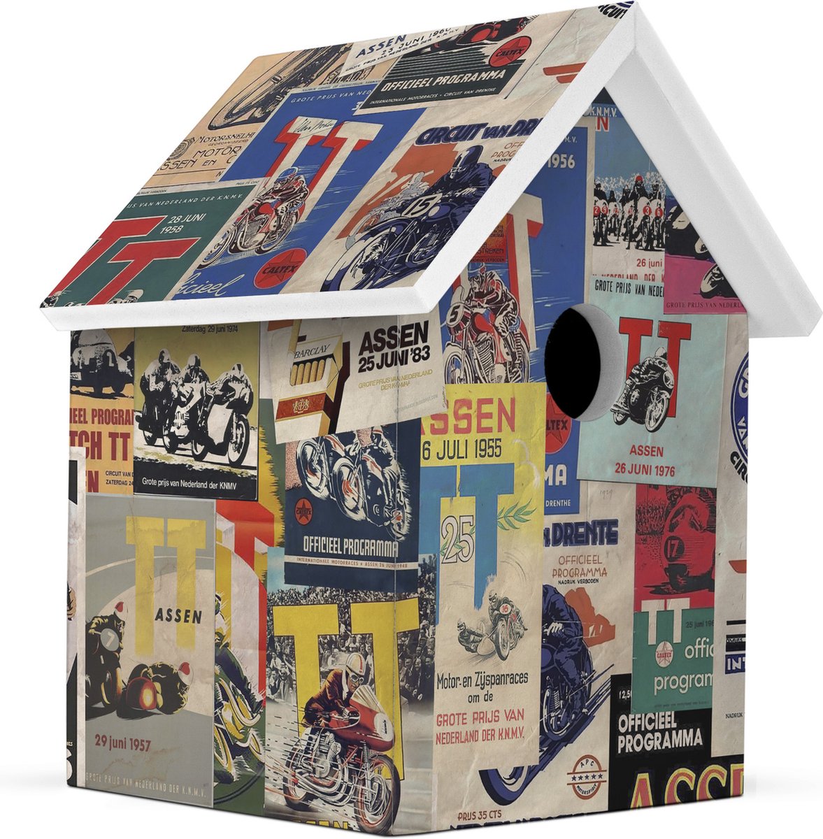 Milieuvriendelijk Vogelhuisje - TT Assen - L15 x B15 x H20 cm