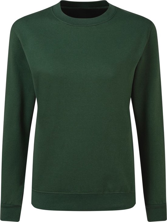 Foto: Flessengroene dames sweater crew neck merk sg maat m