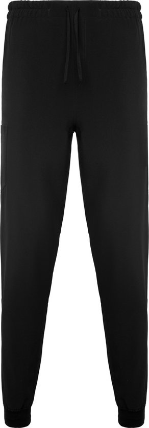Zwarte unisex lange broek voor hygiene beroepen (schoonheid, laboratorium, schoonmaak en voedsel) Fiber maat XL