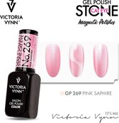 Victoria Vynn – Salon Gelpolish 269 Pink Sapphire – Cat Eye Roze - roze metallic gel polish - gellak - lak - glitter - glitters - nagels - nagelverzorging - nagelstyliste - uv / led - nagelstylist - callance