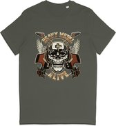 Heavy Metal Alive - Heren en Dames T Shirt - Groen - L