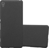 Coque Cadorabo pour Sony Xperia XA en FROST BLACK - Housse de protection en silicone TPU flexible Case Cover