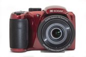 KODAK Pixpro Astro Zoom AZ255 - Cámara digital bridge de 16 MP, zoom óptico 25X, vídeo HD 1080p, gran angular de 24mm, estabilizador óptico de imagen, LCD de 3", pila AA - Rojo