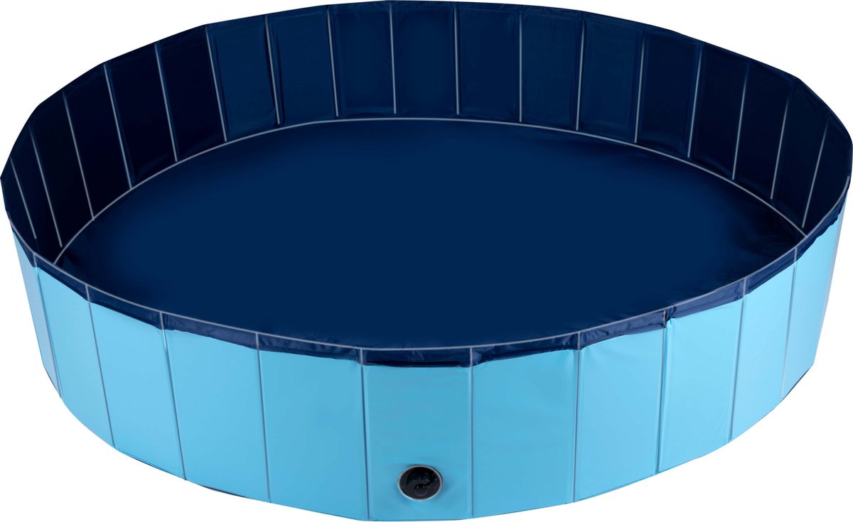 Yaheetech Hondenzwembad, 180 cm met sprinkler, 0,6 cm dik, opvouwbaar kinderbadje voor honden, antislip, waterspeelgoed voor zomer, outdoor, tuin, blauw