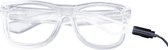 Freaky Glasses - Lichtgevende bril - LED brillen - Feestbril - Party - Festival - Rave - transparant