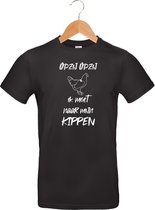 mon cadeau - T-shirt unisexe - noir - sur le côté sur le côté je dois aller chez moi - Poules - taille M