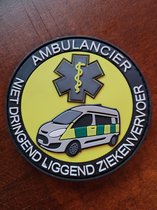 PVC Patch 'Ambulancier Niet Dringend Liggend Ziekenvervoer'