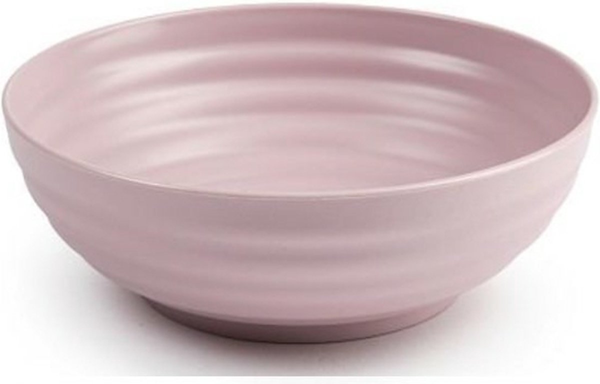 PlasticForte Kommetjes - schaaltjes - dessert/ontbijt - kunststof - D19 x 5.5 cm - oudroze