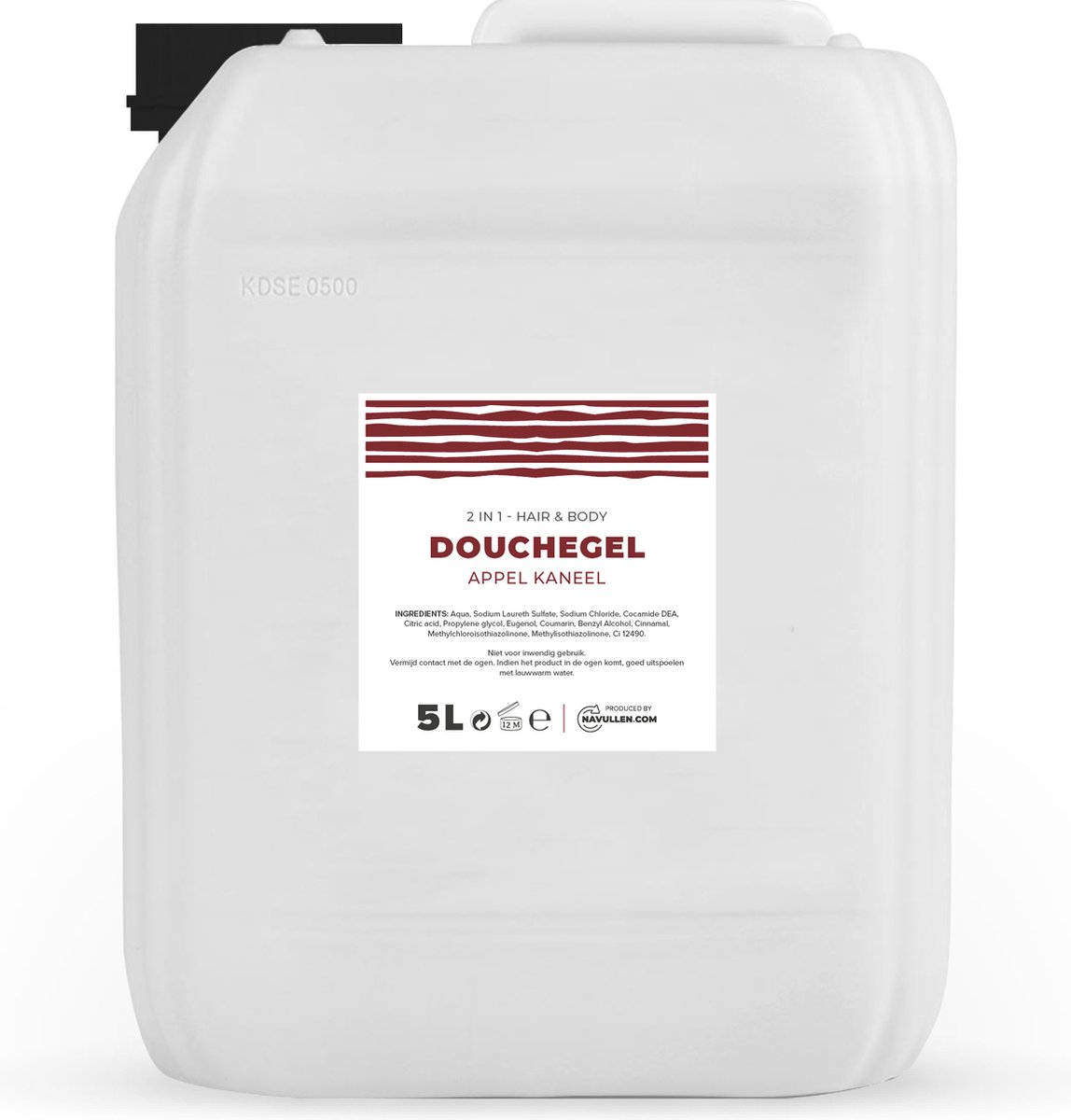 Douchegel - Appel Kaneel - 2 in 1 - Hair & Body - 5 Liter Jerrycan