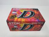 Doos TDK D90 Cassettebandjes 10 stuks zonder inlay