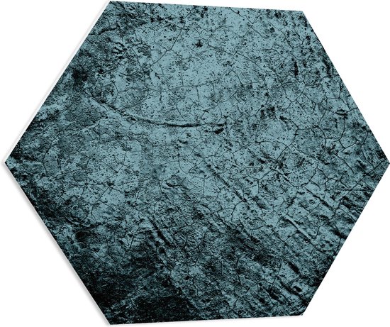 PVC Schuimplaat Hexagon - Textuur in Rots - 70x60.9 cm Foto op Hexagon (Met Ophangsysteem)