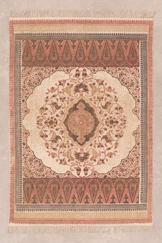 MIRA Home - Vloerkleed - Tapijt - Kleed - Vintage - Katoen - 186x127.5