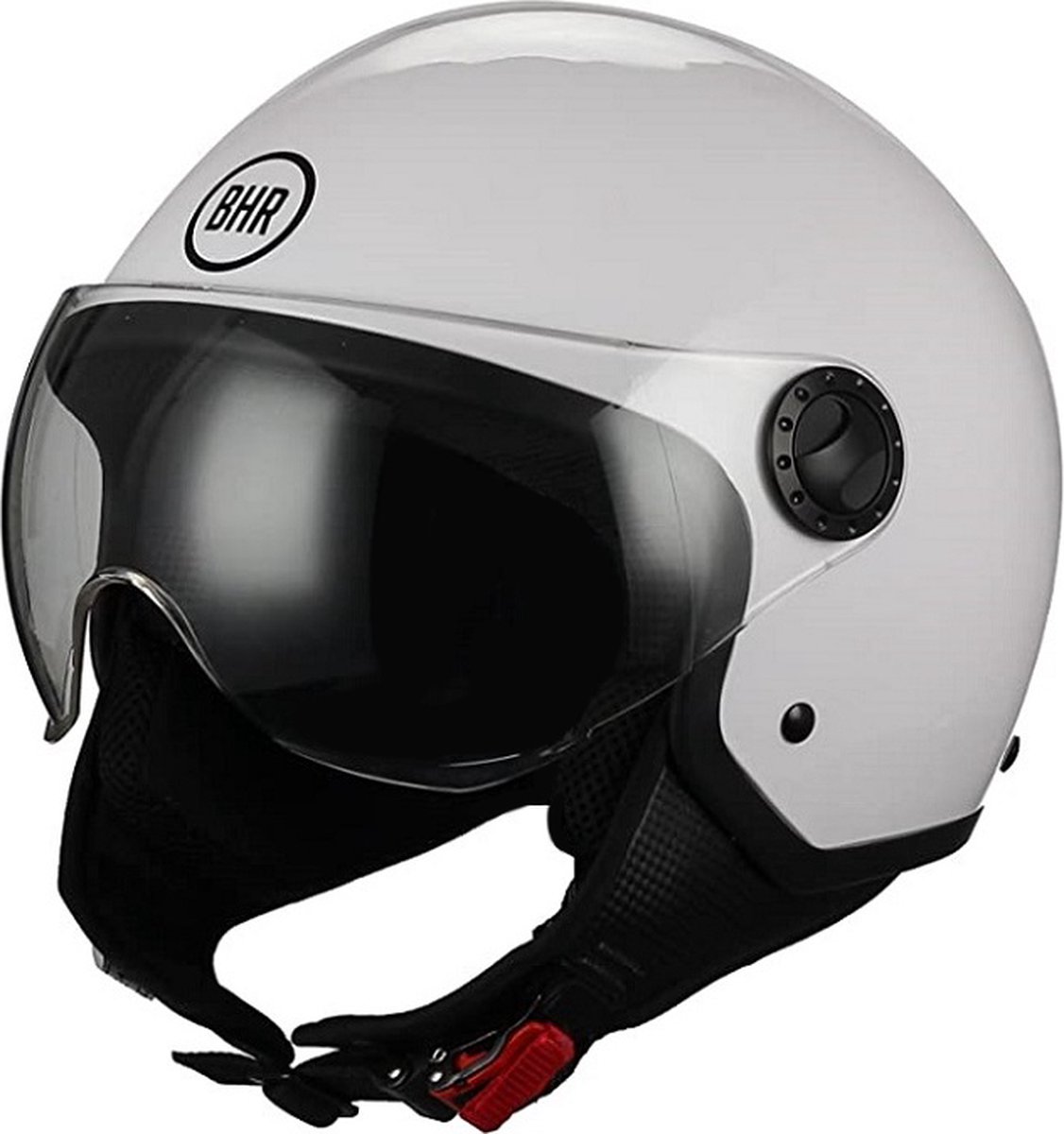 BHR 801 vespa helm met vizier | wit | maat L