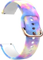 Strap-it Smartwatch bandje 20mm - siliconen bandje candy print geschikt voor Polar Ignite / Ignite 2 / Ignite 3 /Unite / Pacer - Huawei Watch GT 2 42mm / GT 3 42mm / GT 3 Pro 43mm